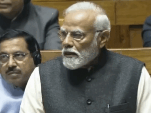 संसद में मोदी का लंबा भाषण