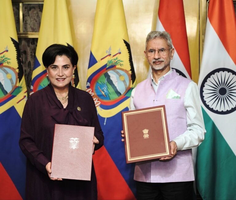 भारत-इक्वाडोर रिश्तों को नई रफ्तार, बहुपक्षीय मंचों पर बढ़ेगा सहयोग