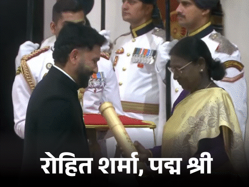 रोहित शर्मा को पद्म भूषण, आर माधवन को मिला पद्म श्री