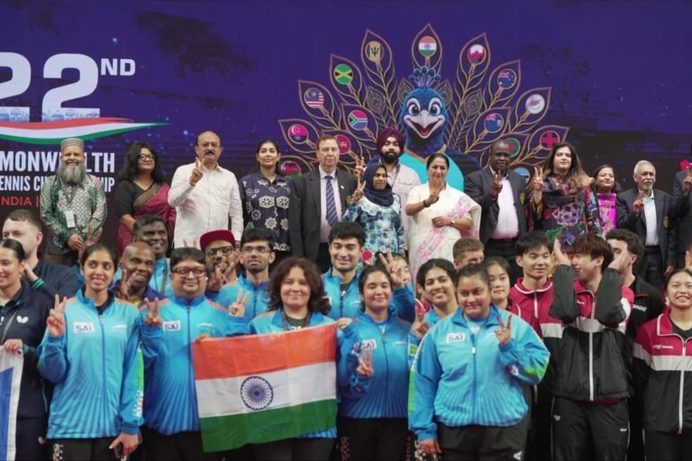 22वीं राष्ट्रमंडल टेबल टेनिस चैंपियनशिप-2026 का आज नई दिल्ली में भव्य शुभारंभ हुआ