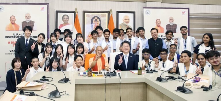 मुख्यमंत्री आवास पर भारत-जापान की युवा पीढ़ी का मिलन, ‘ए डायलॉग विद द फ्यूचर’ में गूंजा दोस्ती और भविष्य का संदेश