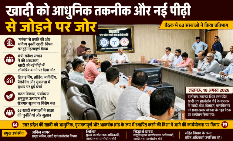 खादी को आधुनिक तकनीक और नई पीढ़ी से जोड़ने पर जोर