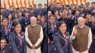 CWG विजेताओं से पीएम मोदी की मुलाकात